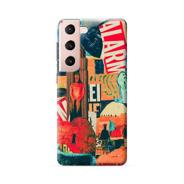 Artistic Urban Collage Samsung Galaxy S22 5G Hard Case