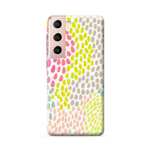 Colorful Abstract Teardrop Pattern Samsung Galaxy S22 5G Hard Case