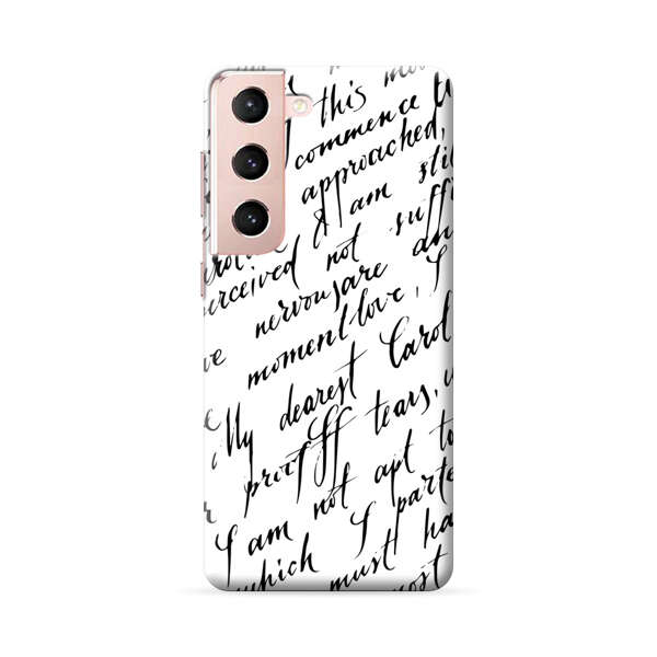 Handwritten Calligraphy Samsung Galaxy S22 5G Hard Case