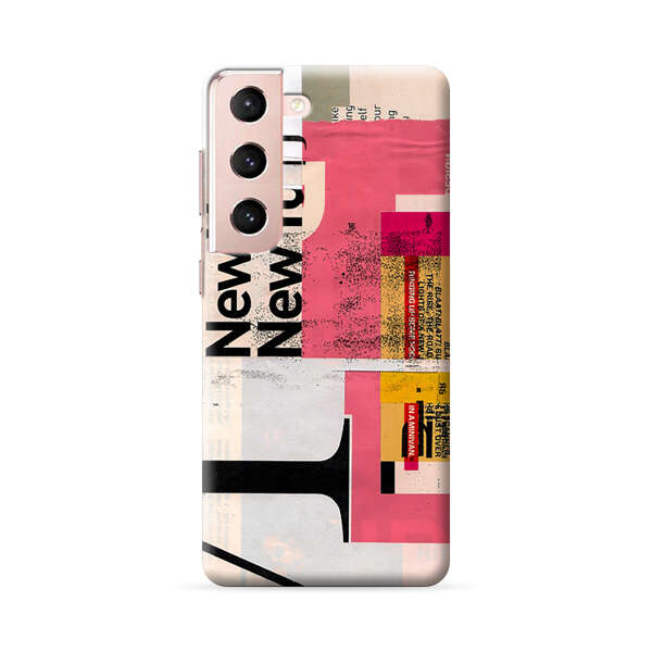 Modern Abstract Collage Artwork Samsung Galaxy S22 5G Hard Case