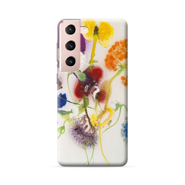 Vibrant Abstract Floral Artwork Samsung Galaxy S22 5G Hard Case
