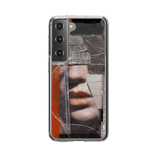 Abstract Collage Close Up Face Samsung Galaxy S22 Plus 5G Case