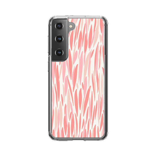 Abstract Coral Wavy Lines Pattern Samsung Galaxy S22 Plus 5G Case