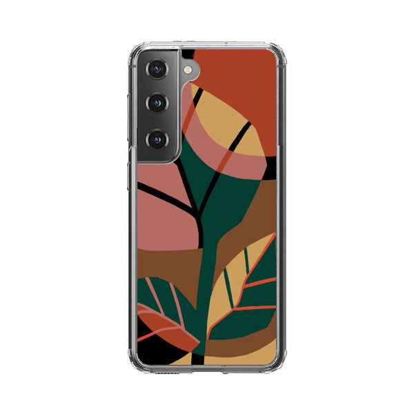 Abstract Geometric Leaves Design Samsung Galaxy S22 Plus 5G Case
