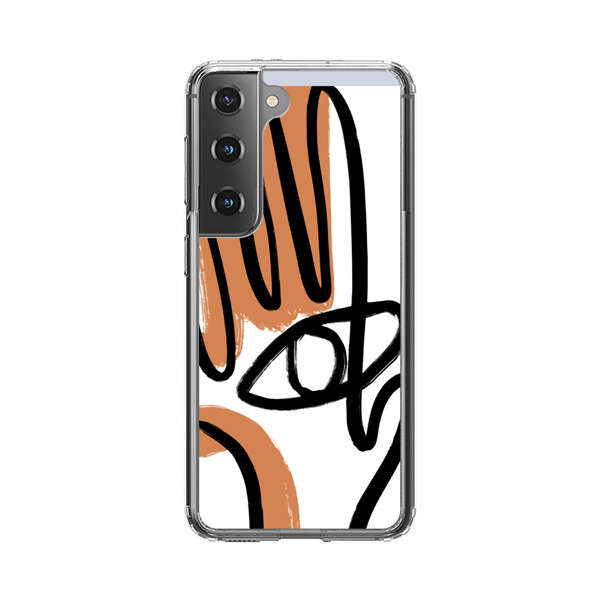 Abstract Minimalist Hand with Eye Samsung Galaxy S22 Plus 5G Case