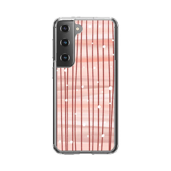 Abstract Vertical Lines Pink Pattern Samsung Galaxy S22 Plus 5G Case