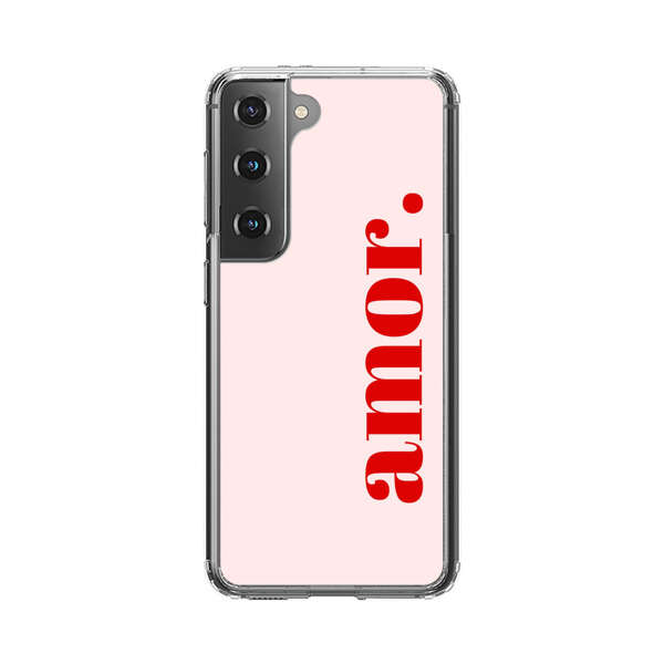 Amor Love Bold Red Text Samsung Galaxy S22 Plus 5G Case