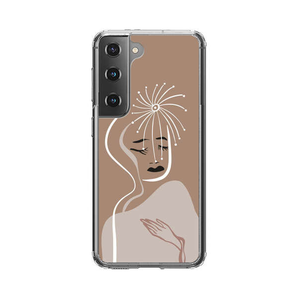Artistic Abstract Portrait with Serene Face Samsung Galaxy S22 Plus 5G Case