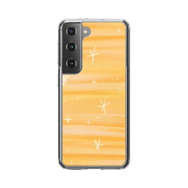 Bright Orange Star Pattern Samsung Galaxy S22 Plus 5G Case