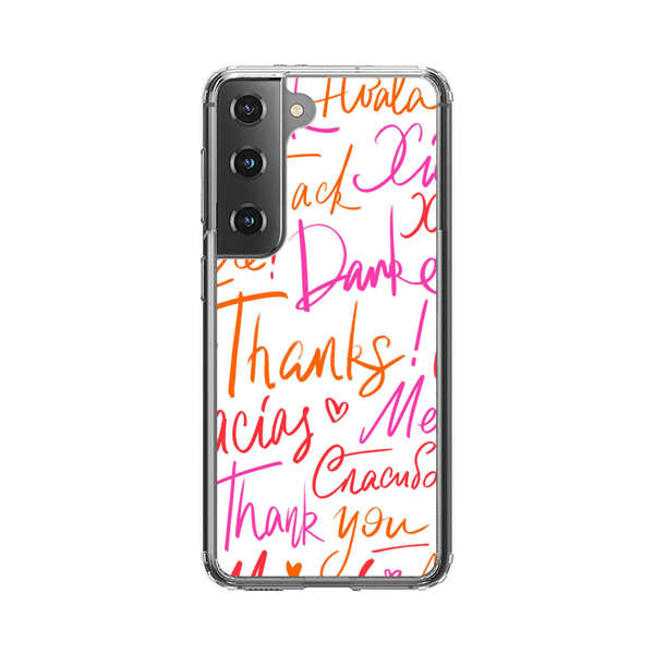 Colorful Thank You Multilingual Pattern Samsung Galaxy S22 Plus 5G Case