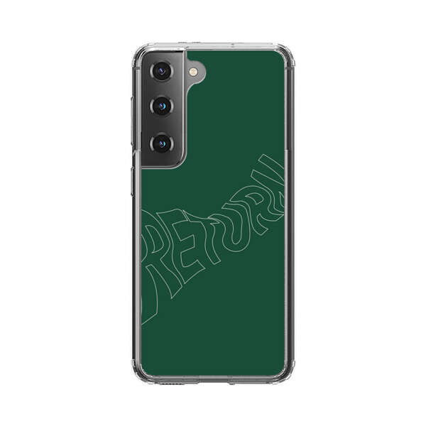 Minimalist Green Wavy Return Text Samsung Galaxy S22 Plus 5G Case