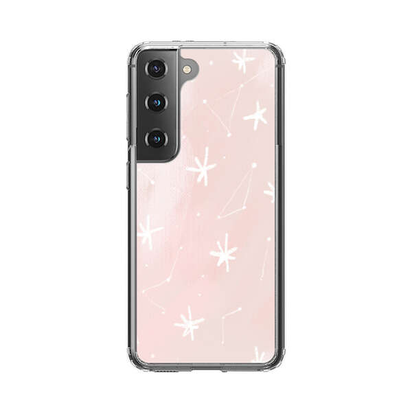 Pink Stars and Constellation Pattern Samsung Galaxy S22 Plus 5G Case