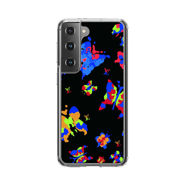 Vibrant Abstract Butterflies and Floral Splashes Samsung Galaxy S22 Plus 5G Case