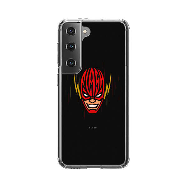 Vibrant Superhero Face with Lightning Bolts Samsung Galaxy S22 Plus 5G Case