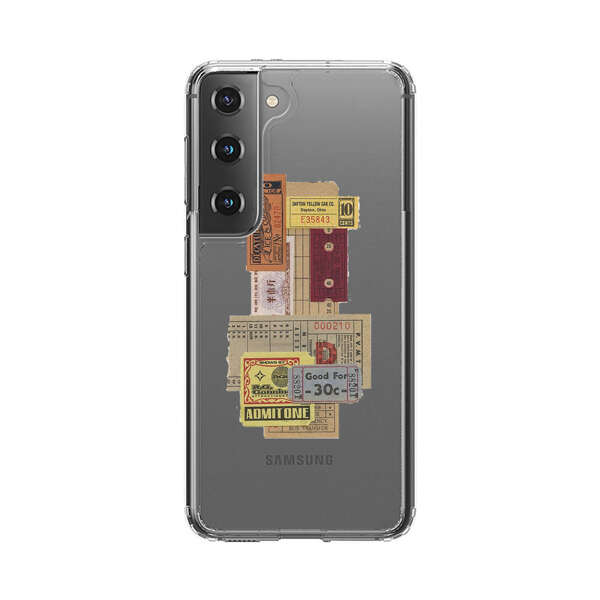Vintage Admission and Raffle Tickets Collage Samsung Galaxy S22 Plus 5G Case
