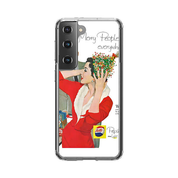Vintage Pepsi-Cola Holiday Advertisement Samsung Galaxy S22 Plus 5G Case