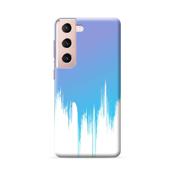 Abstract Blue and Purple Dripping Paint Samsung Galaxy S22 Plus 5G Hard Case