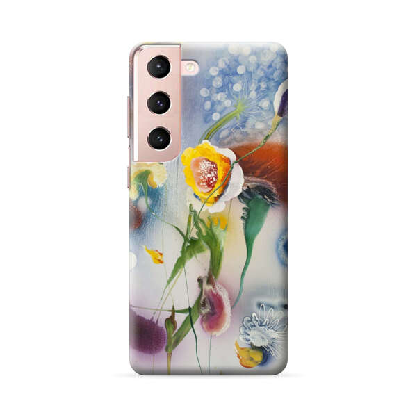 Abstract Colorful Flowers Samsung Galaxy S22 Plus 5G Hard Case