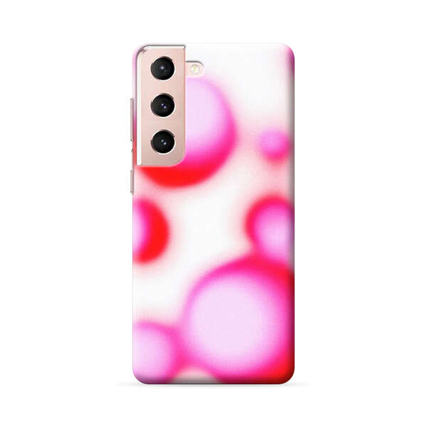 Abstract Pink and Red Blurry Circles Samsung Galaxy S22 Plus 5G Hard Case