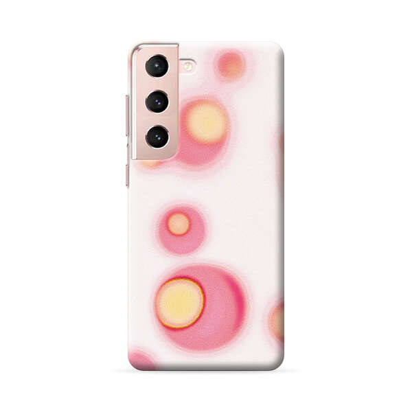 Abstract Pink and Yellow Blobs Samsung Galaxy S22 Plus 5G Hard Case