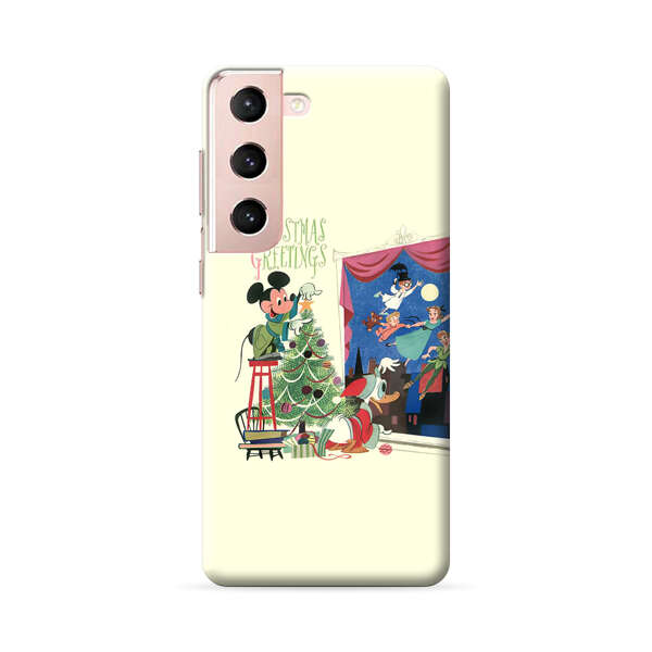 Christmas Disney Mickey Mouse and Peter Pan Samsung Galaxy S22 Plus 5G Hard Case