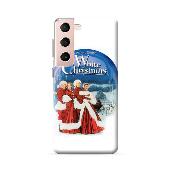 Classic White Christmas Scene Samsung Galaxy S22 Plus 5G Hard Case