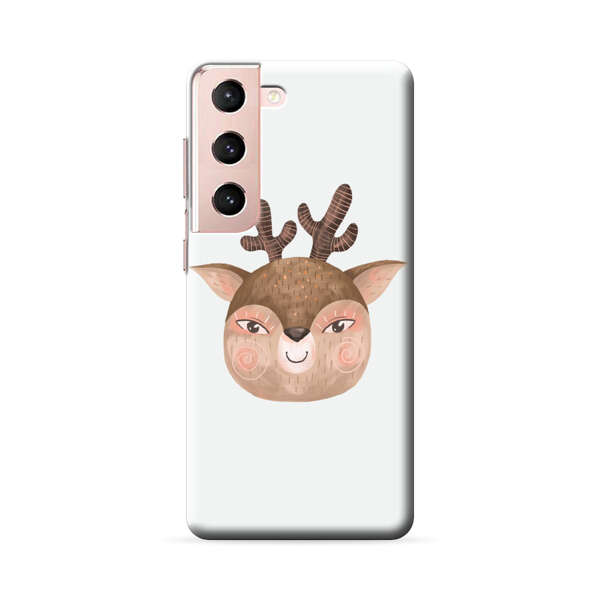 Cute Cartoon Deer Face Samsung Galaxy S22 Plus 5G Hard Case