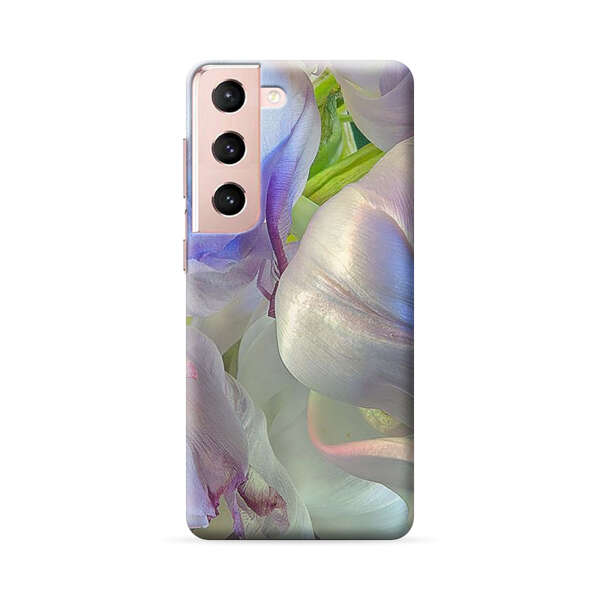 Delicate Pastel Flower Petals Close Up Samsung Galaxy S22 Plus 5G Hard Case