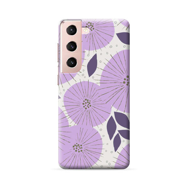 Lavender Flower Pattern Samsung Galaxy S22 Plus 5G Hard Case