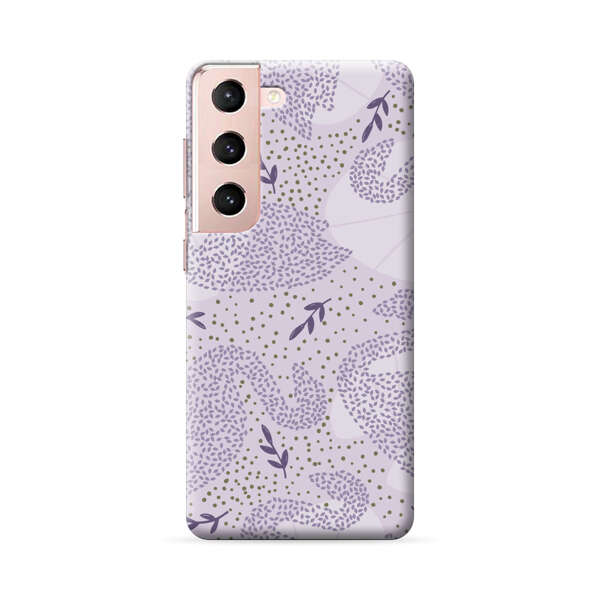 Lavender Swan Pattern Samsung Galaxy S22 Plus 5G Hard Case