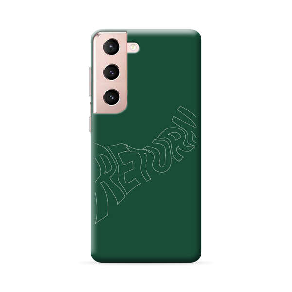 Minimalist Green Wavy Return Text Samsung Galaxy S22 Plus 5G Hard Case