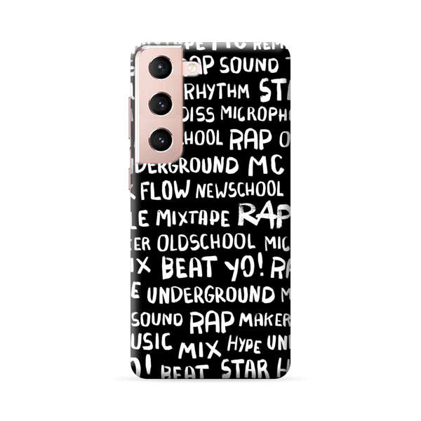 Rap Hip Hop Words Collage Samsung Galaxy S22 Plus 5G Hard Case