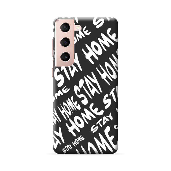 Stay Home Pattern Samsung Galaxy S22 Plus 5G Hard Case