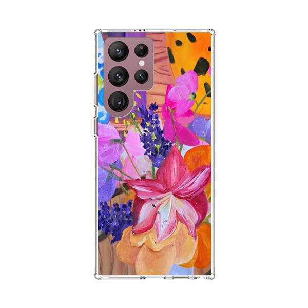Bright Vibrant Floral Still Life Samsung Galaxy S22 Ultra 5G Case