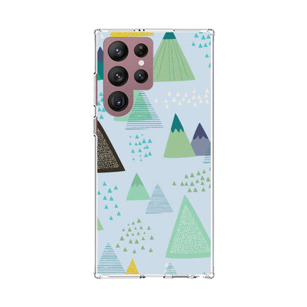 Colorful Abstract Mountain Pattern Samsung Galaxy S22 Ultra 5G Case