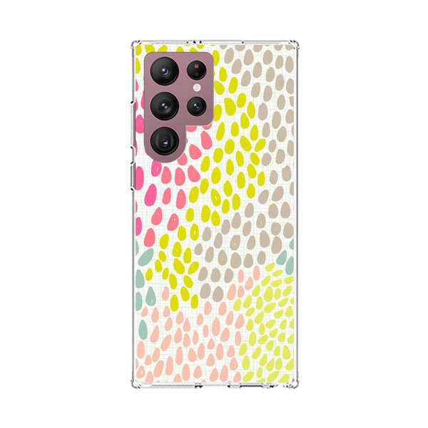 Colorful Abstract Teardrop Pattern Samsung Galaxy S22 Ultra 5G Case