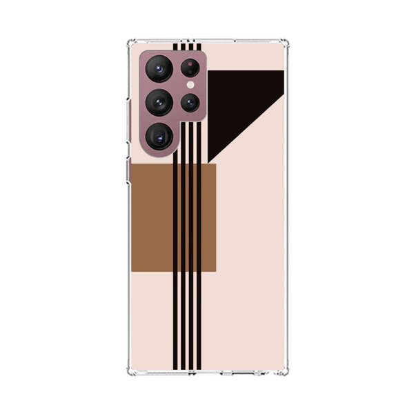 Minimalist Abstract Geometric Design Samsung Galaxy S22 Ultra 5G Case