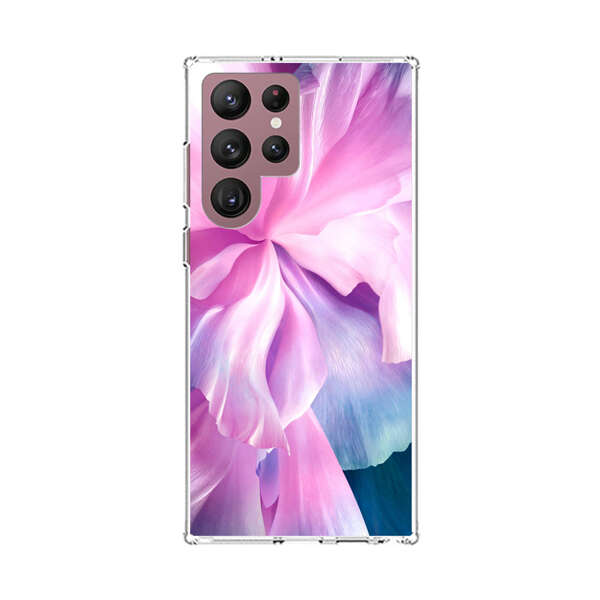 Pink Purple Flower Petals Samsung Galaxy S22 Ultra 5G Case