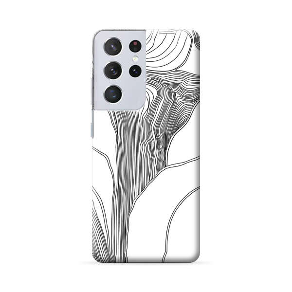 Abstract Line Art Design Samsung Galaxy S22 Ultra 5G Hard Case
