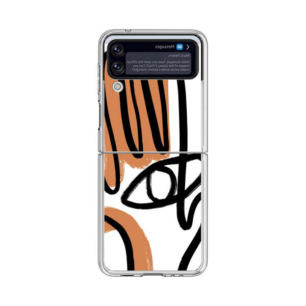 Abstract Minimalist Hand with Eye Samsung Galaxy Z Flip 3 (5G) Case