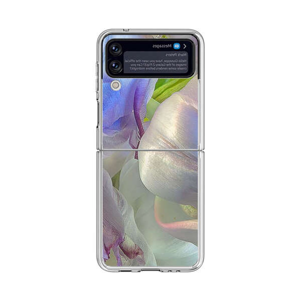 Delicate Pastel Flower Petals Close Up Samsung Galaxy Z Flip 3 (5G) Case