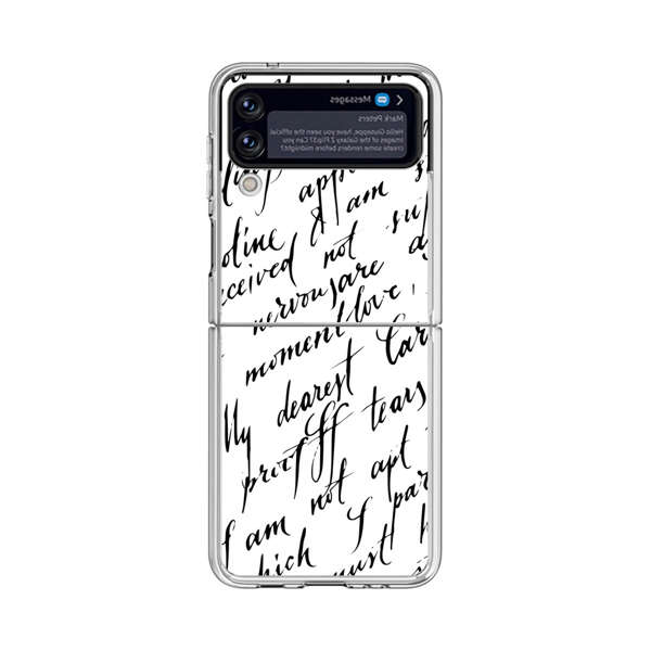 Handwritten Calligraphy Samsung Galaxy Z Flip 3 (5G) Case