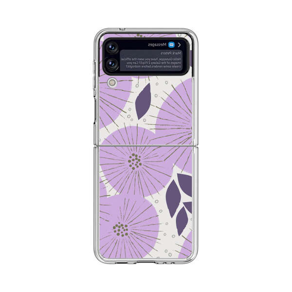 Lavender Flower Pattern Samsung Galaxy Z Flip 3 (5G) Case