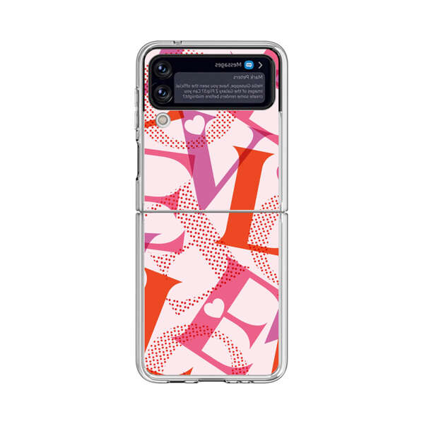 Love Colorful Letters Pattern Samsung Galaxy Z Flip 3 (5G) Case
