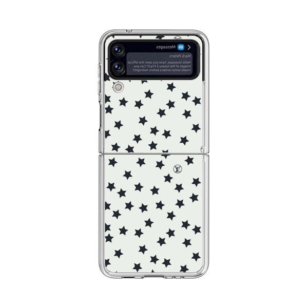 Minimalist Black Stars Pattern Samsung Galaxy Z Flip 3 (5G) Case