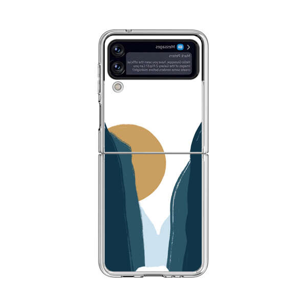 Sunset Between Dark Cliffs Samsung Galaxy Z Flip 3 (5G) Case