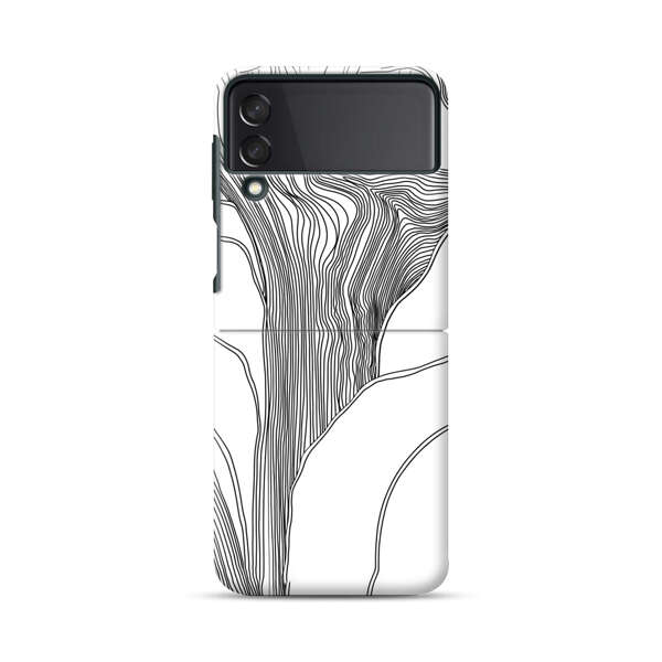 Abstract Line Art Design Samsung Galaxy Z Flip 3 (5G) Hard Case