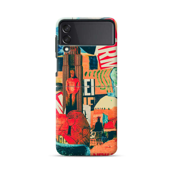 Artistic Urban Collage Samsung Galaxy Z Flip 3 (5G) Hard Case