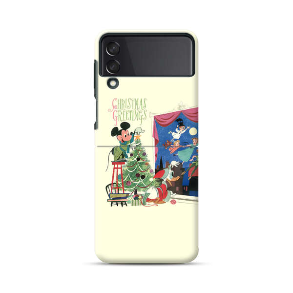 Christmas Disney Mickey Mouse and Peter Pan Samsung Galaxy Z Flip 3 (5G) Hard Case