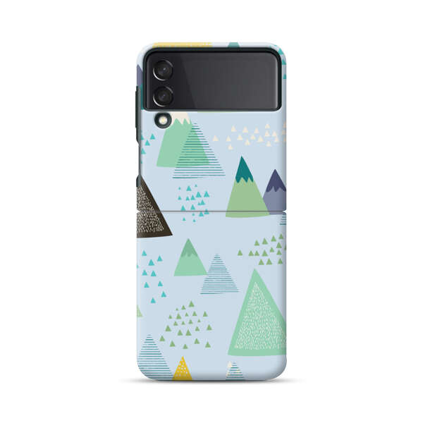 Colorful Abstract Mountain Pattern Samsung Galaxy Z Flip 3 (5G) Hard Case